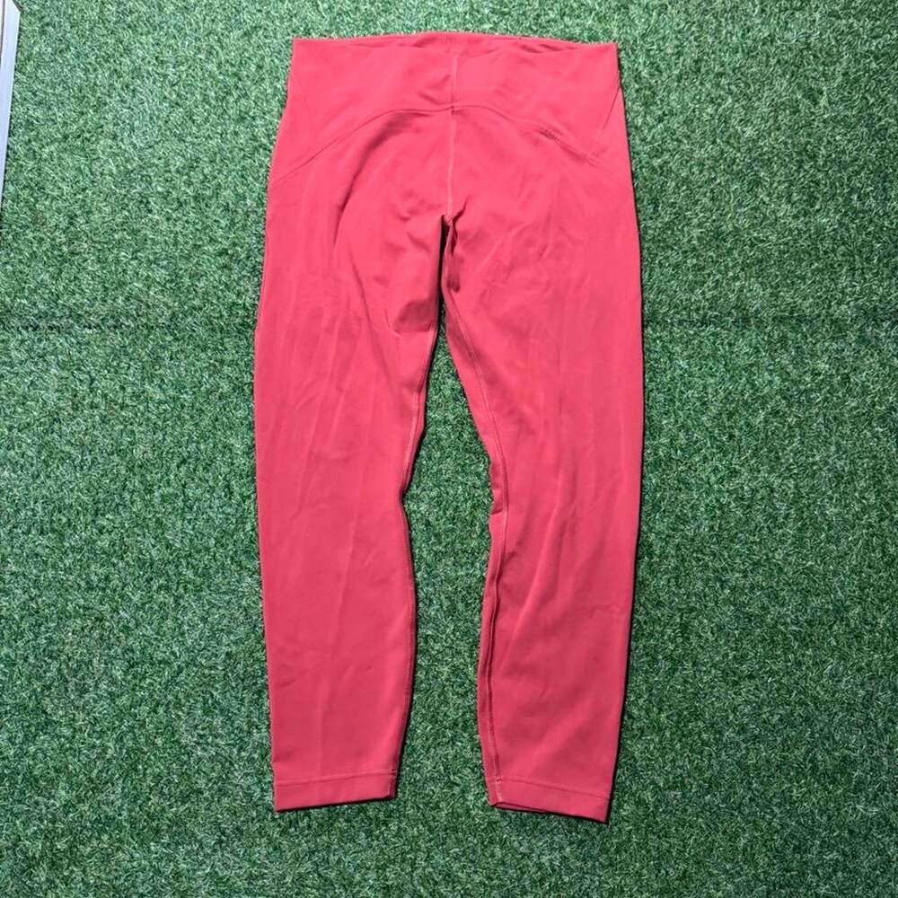 Lululemon red high waisted leggings with
